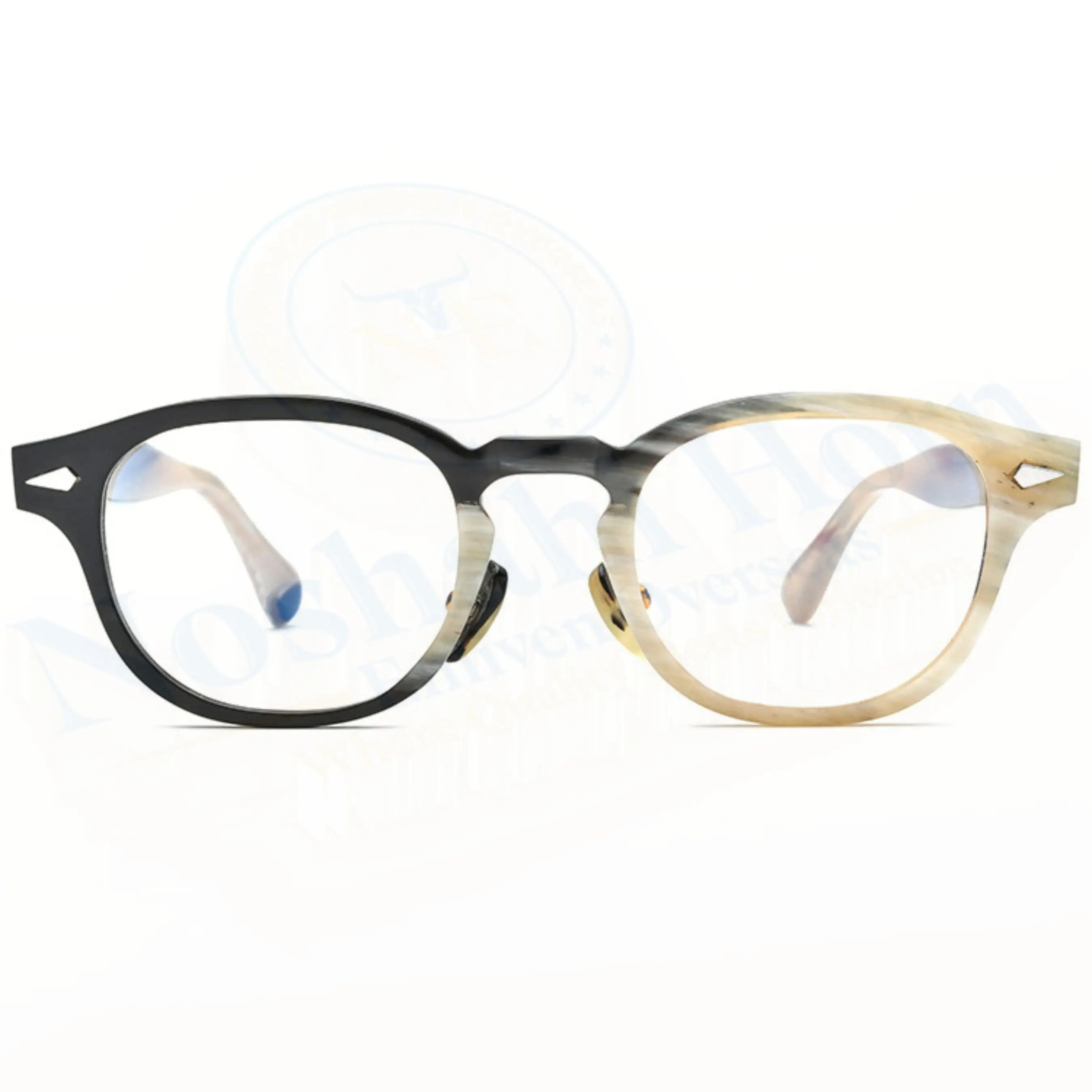 100% Genuine Horn Glasses R Buffalo Glasses Natural Buffalo Horn Eye glasses MADE BY NOSHAHI