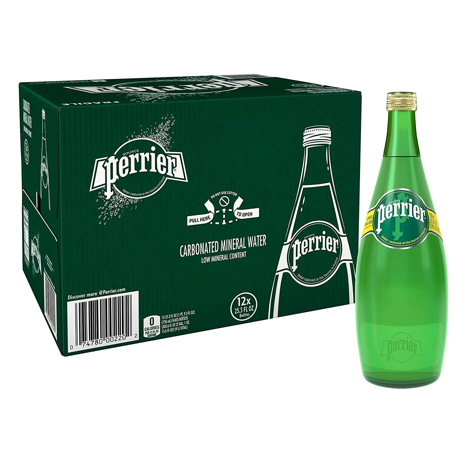 Высококачественная газированная природная минеральная вода Perrier 330 мл, 500 мл, 700 мл по низкой цене