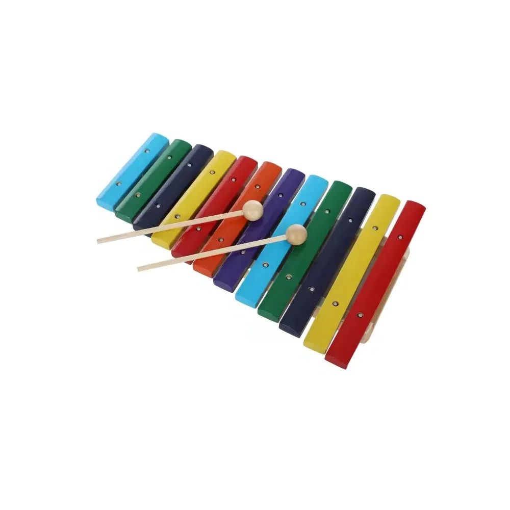 Wood Toy Exercising Premium Quantity Package Learning Coloured 12 Tone Wood Xylophone from Singapore