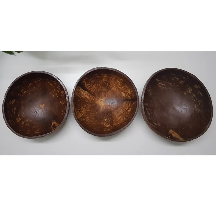 Coconut Shell Bowl Wholesale Hand Made Handicraft For Fruits Salads Ready To Ship Made In Vietnam Manufacturer