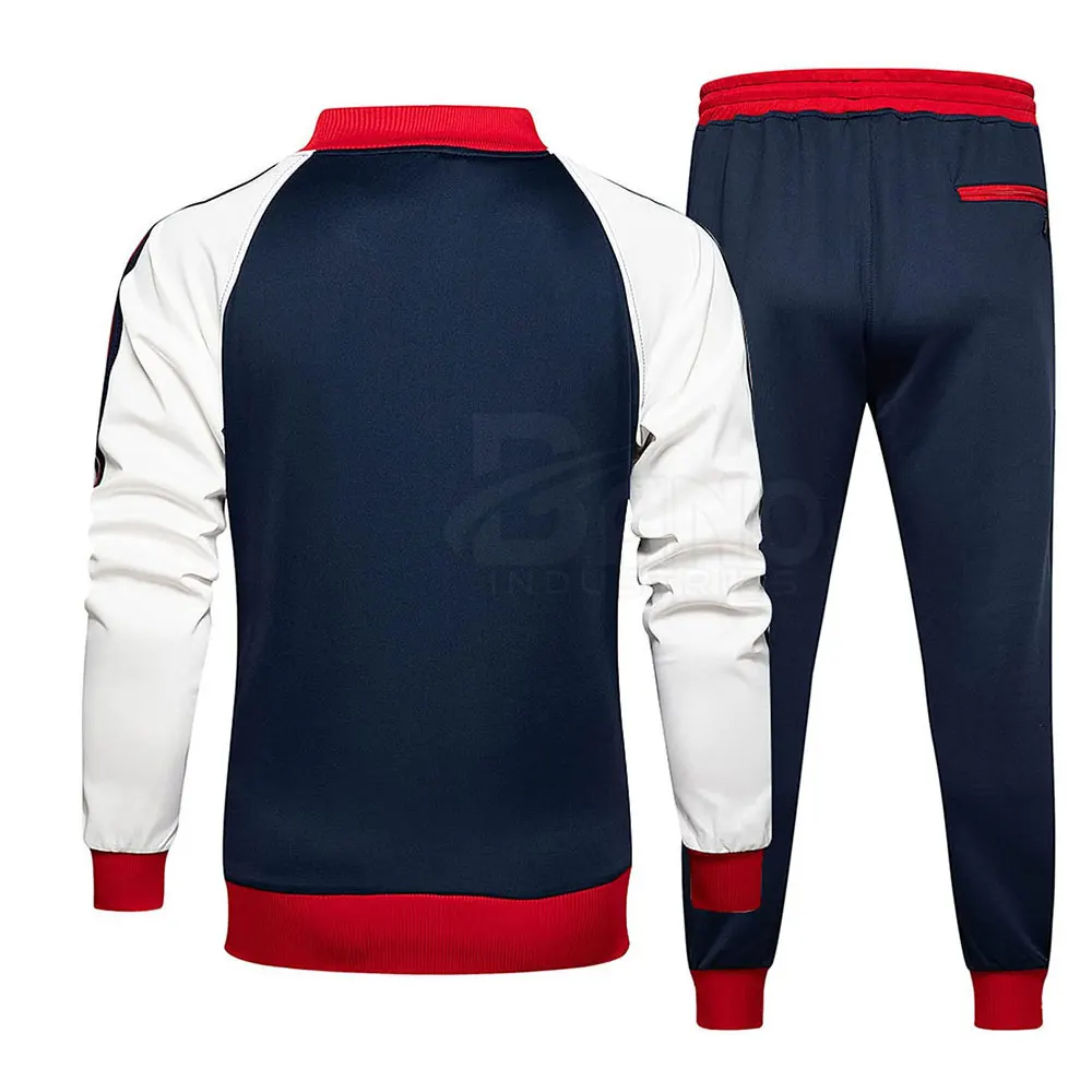 Мужской спортивный костюм с логотипом на молнии