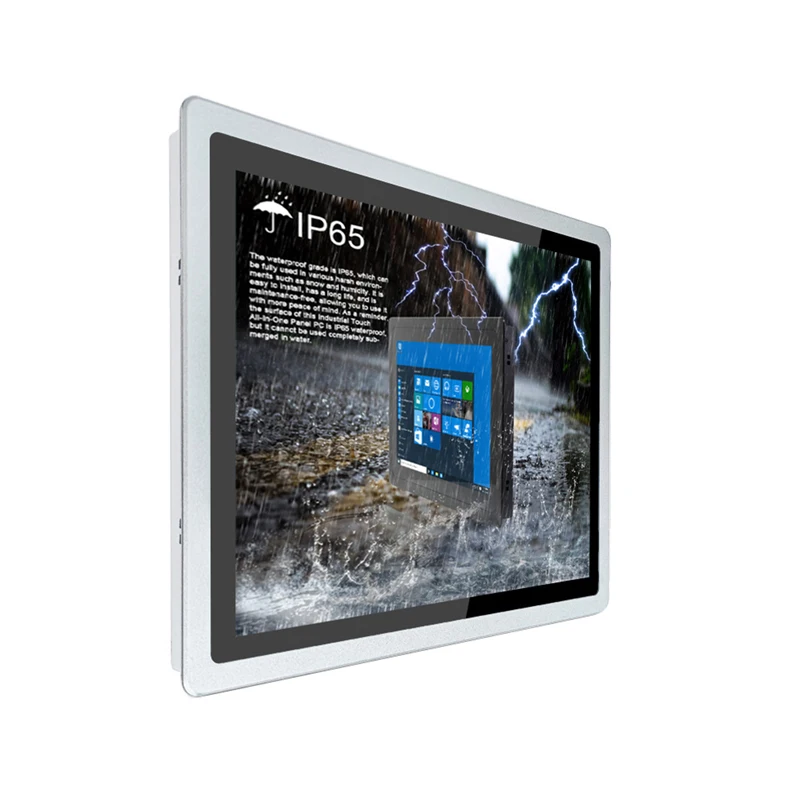 IP65 Waterproof Fanless Industrial PC 10 10.4 12.1 15 17 Inch ipc Linux Embedded Touch Screen All in One Computers Panel Pc