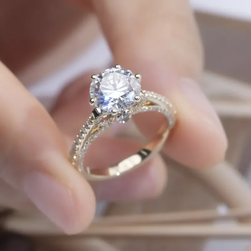 Direct Factory Supply 1.28 Ct Baguette And Round Colorless Moissanite Wedding Band For Export Sale From India