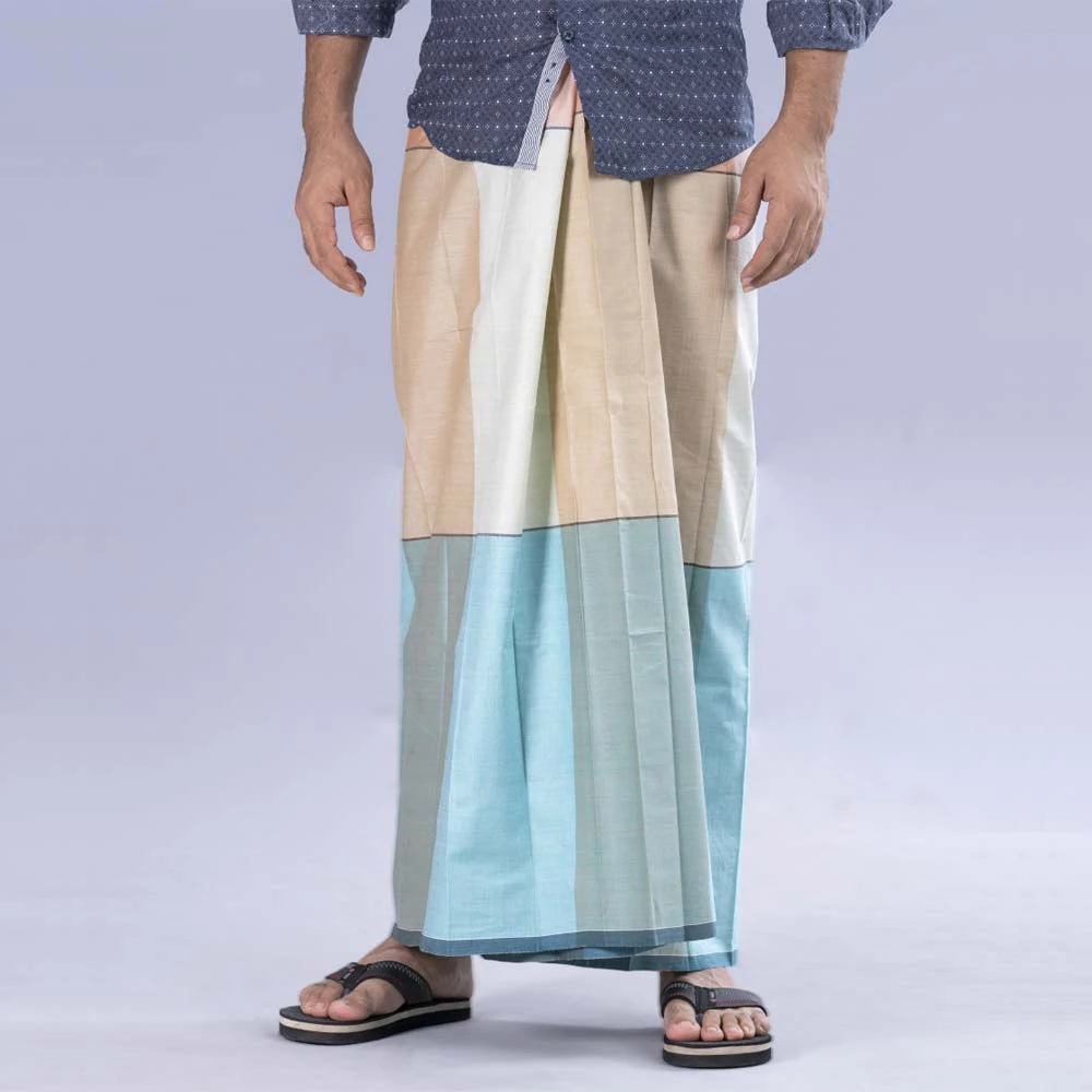 Popular Cotton Lungi with Beautiful Design Bangladeshi Men for Comfort High Quality Fabrics & Eye-catching Asian Clothing Lungi