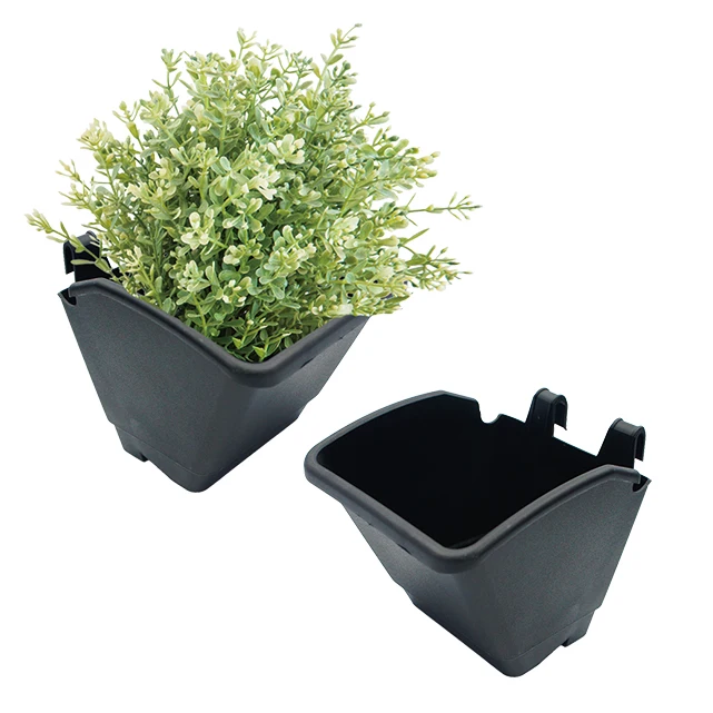 Вертикальные зеленые настенные садовые украшения для растений пластиковые цветочные горшки