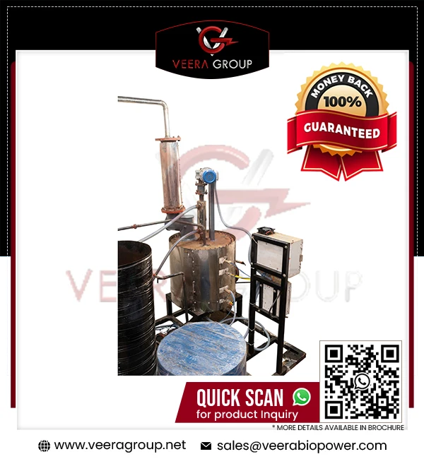 Best Deal The Veera MD40C Molecular Distillation Machine is utilized to produce diesel from waste oil.