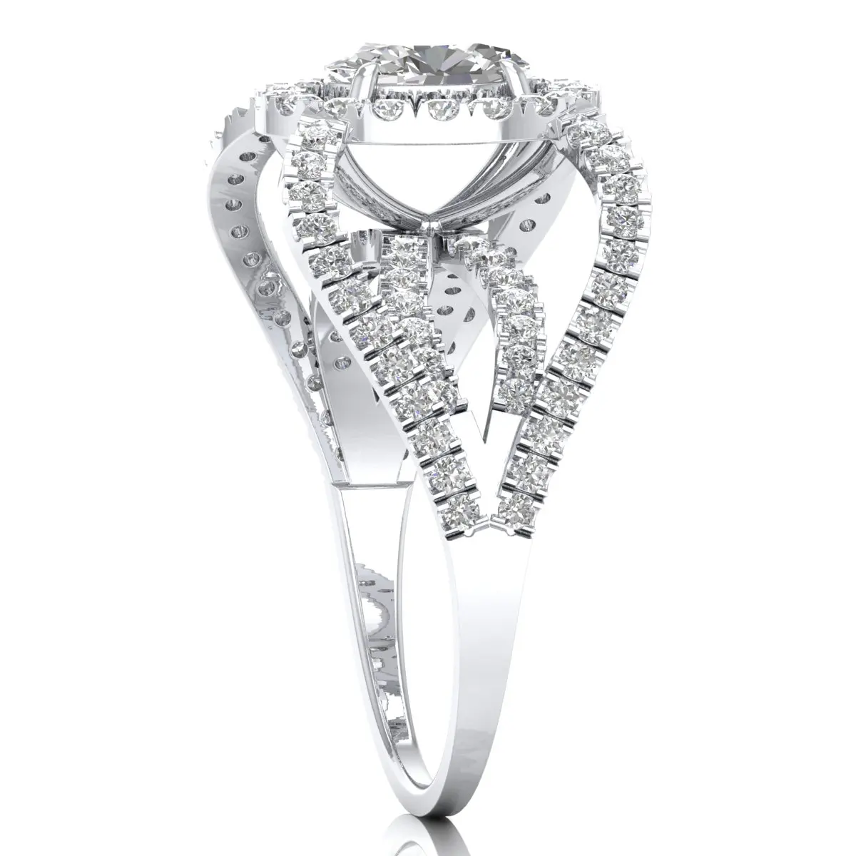 REYES Women New Collection 14K 18K Solid White Gold Solitaire Diamond Rings for Women High Quality Wedding Engagement Rings