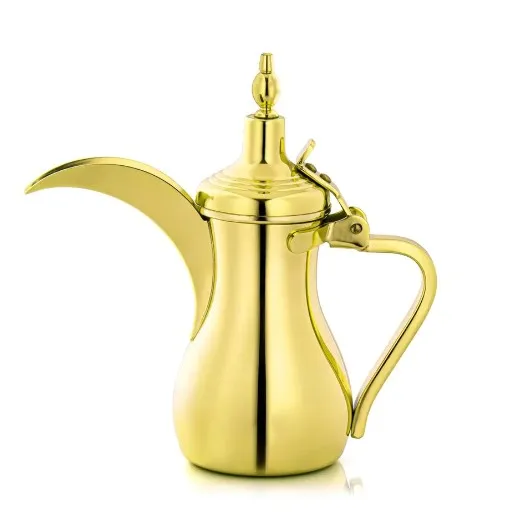 Silver Metal 4 Size Decorative Copper Pitcher Turkish Arabian Pot Coffee Pot Dallah