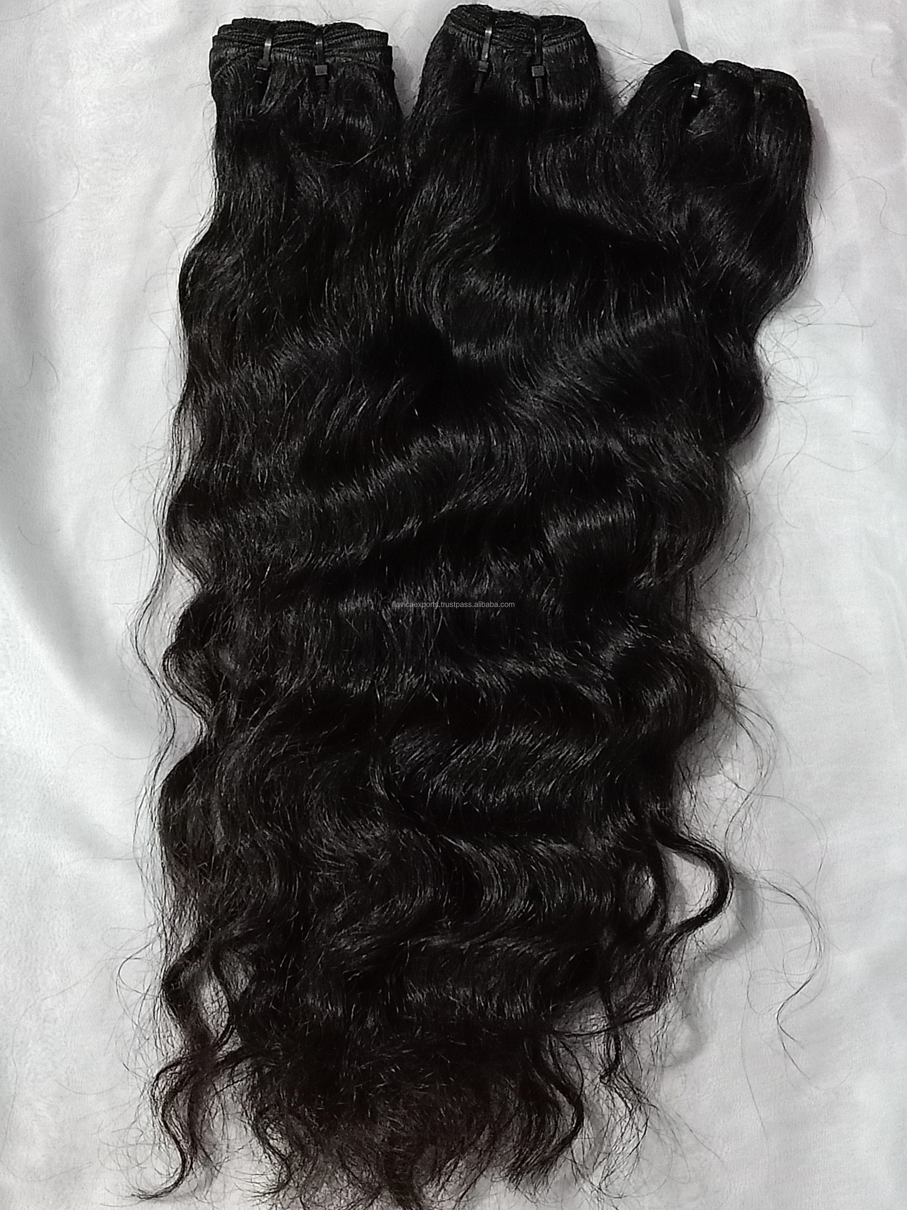 Ocean wave 100% Original Raw Indian Virgin Human Hair Extension Oriental Hairs with Customization
