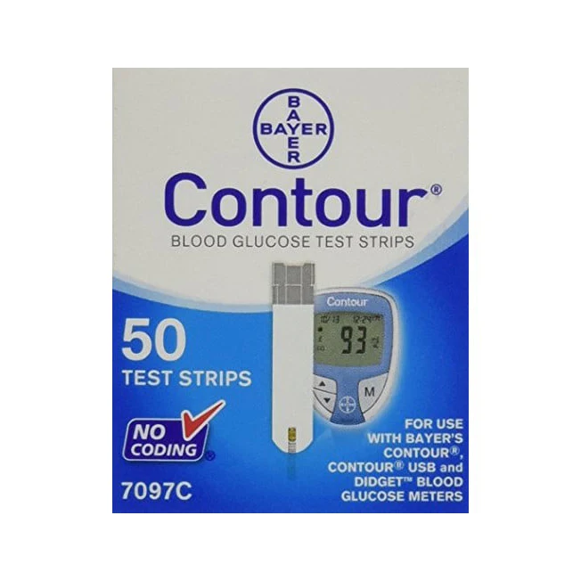 Hot Selling Contour Test Strip Blood Glucose Test Strips Fast Home Blood Sugar Test Strips Glucose Meter