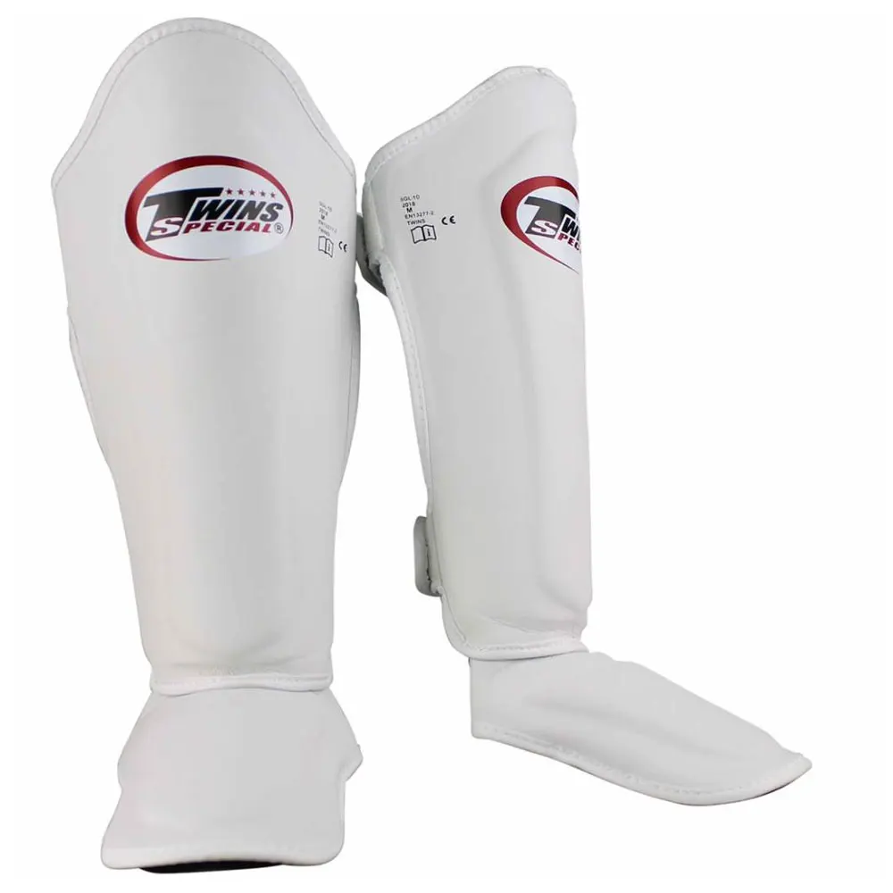 2024 New Arrival Universal Custom-Made Twin Boxing Shin Guards Genuine Leather Instep Protection for Kickboxing