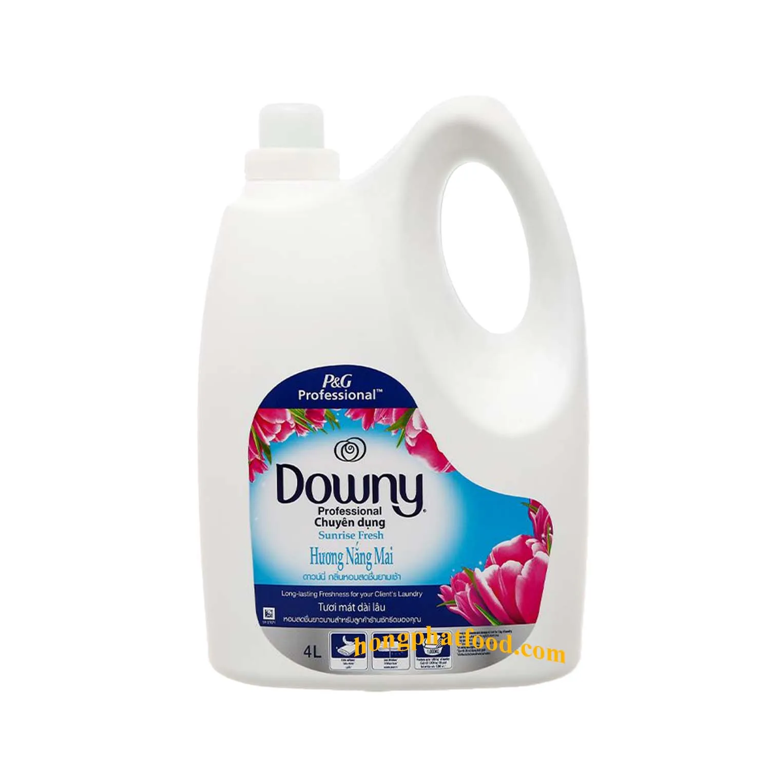 Household Chemicals Dow-ny fabric conditioner softener bottle 4L (Sunrise fresh) - Odor booster gel liquid after clothes washing