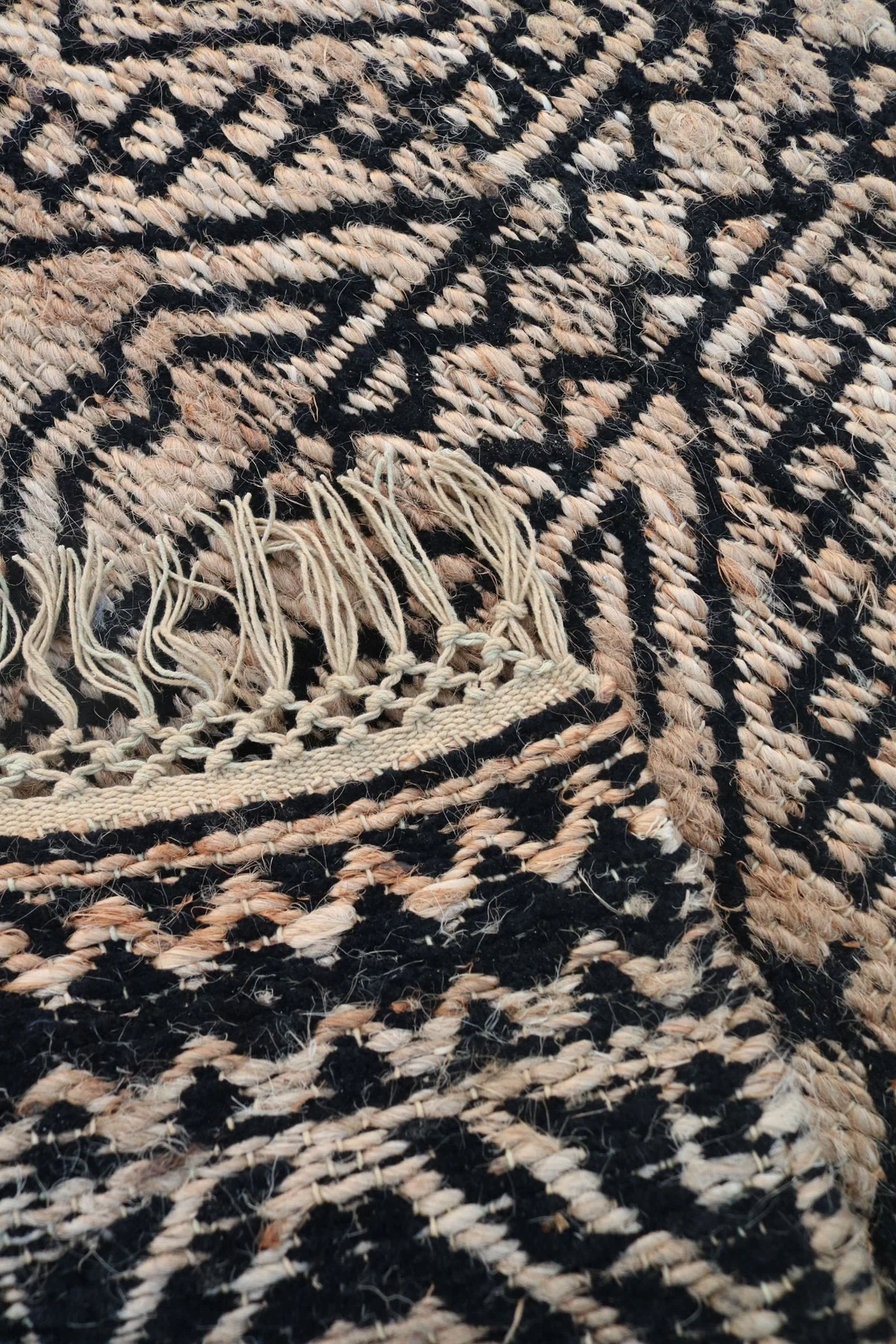 Flatweave Jute Chenille Rug Handmade Carpet Natural Fiber Rugs Jute Hemp Rug