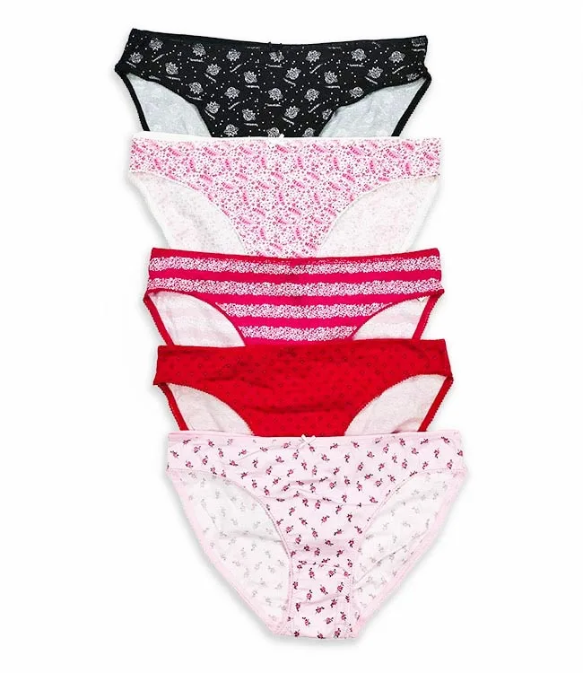 High Quality Surplus Garments Womens Underwear Cotton Ladies Panties Bikini Briefs Wholesale Ladies