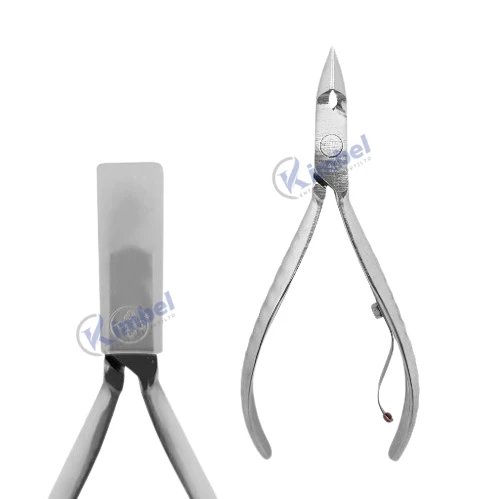 Hot Sale Professional Nail Cuticle Pliers Stainless Steel with Reinforced Double Spring and PP Plastic Handle Manicure Tool
