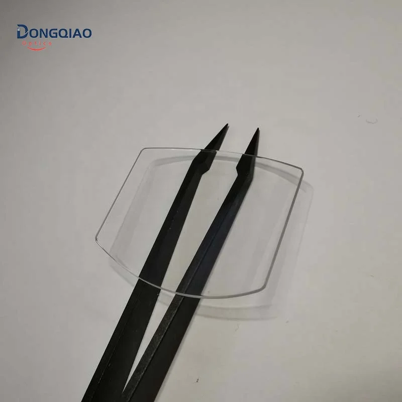 Electroplating Double Cylinder Curved Sapphire Crystal Watch Glass Lens