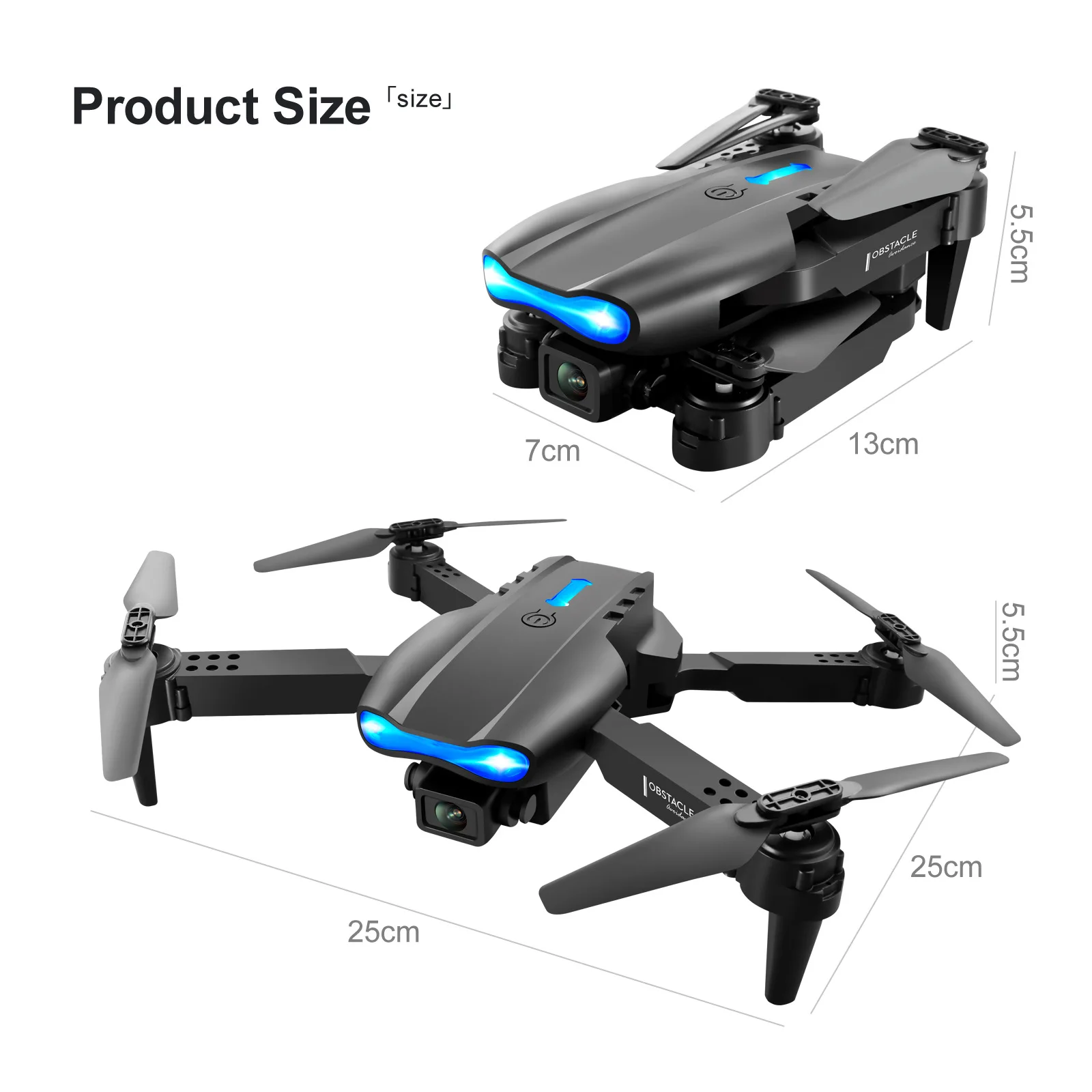E99 RC Mini Drone Dual Camera WIFI FPV Aerial Photography Helicopter Foldable Quadcopter Dron Toys 4K 1080P 720P OEM Storage Bag