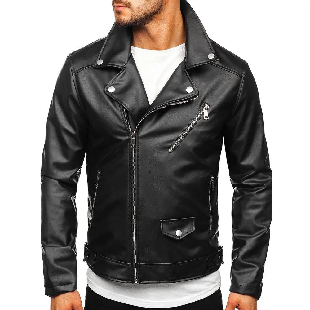 Premium Quality Custom Color and Size Men Leather Jacket / Hot Sale Breathable Material Men Leather Jacket