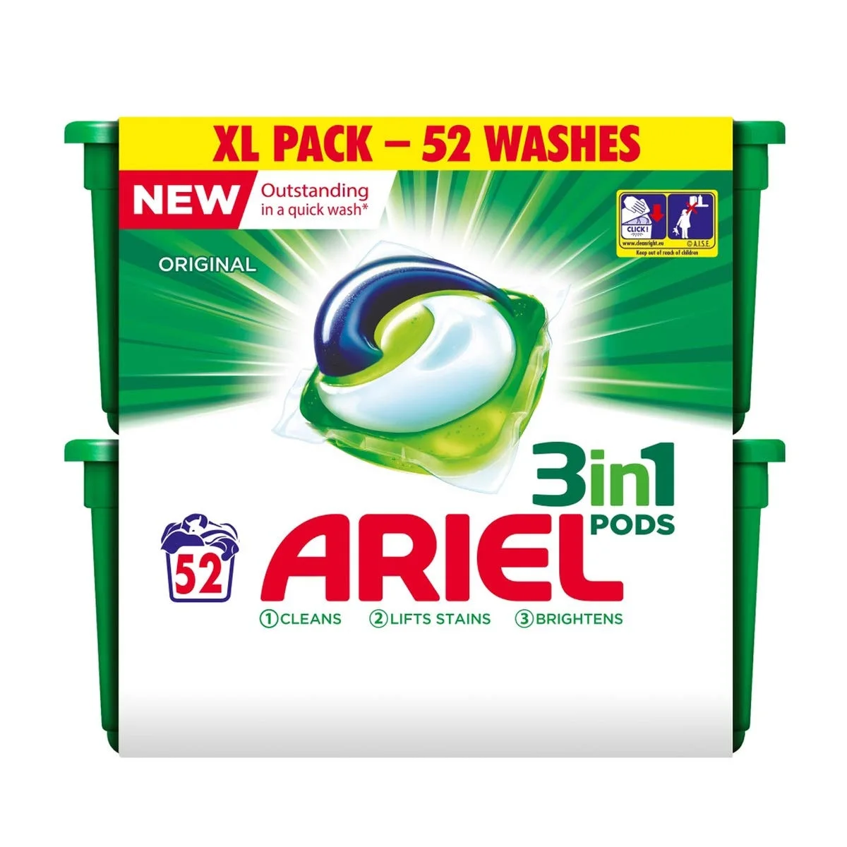 Ariel Original 3-In-1 Pods Family Pack
