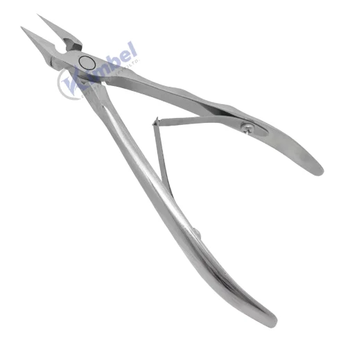 Hot Sale Professional Nail Cuticle Pliers Stainless Steel with Reinforced Double Spring and PP Plastic Handle Manicure Tool