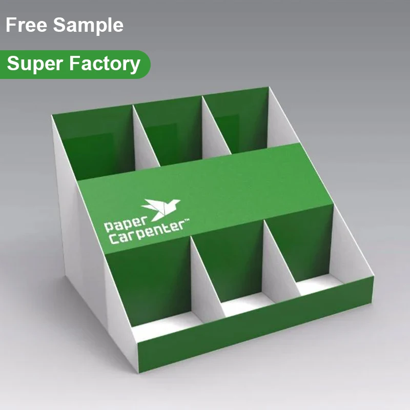 Cardboard Electronic Product Countertop Display with Special Divider Custom Boxes Dividers