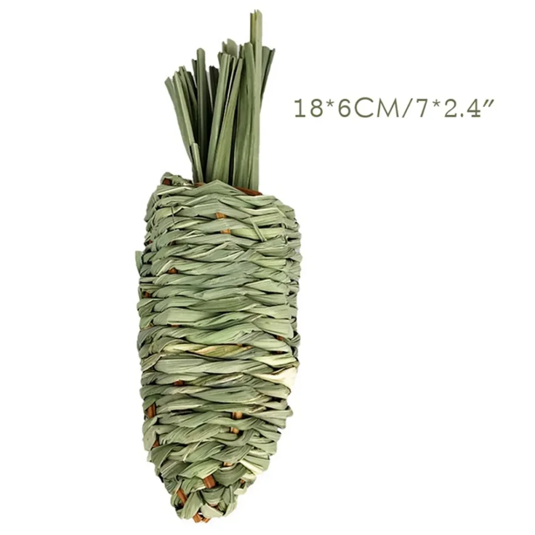 Rabbit Toys Natural Wooden Hamster Bunny Chew Toys Small Pet Guinea Pig Toys Grass Rattan Balls Made In Vietnam
