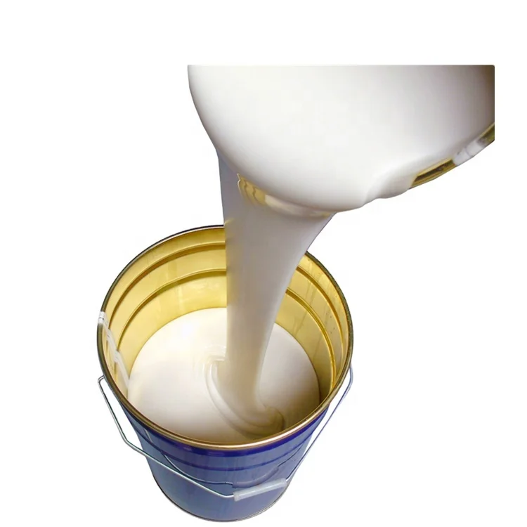Liquid material White color RTV2 tin cure silicone rubber for polyurethane/resin/jewlery mold making
