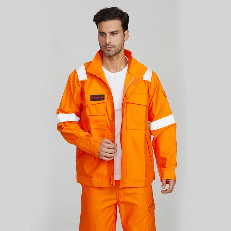Wholesale Mechanic Mens Working Overall Uniform Construction Workwear coverall Outdoor fire flame retardant Work Uniform