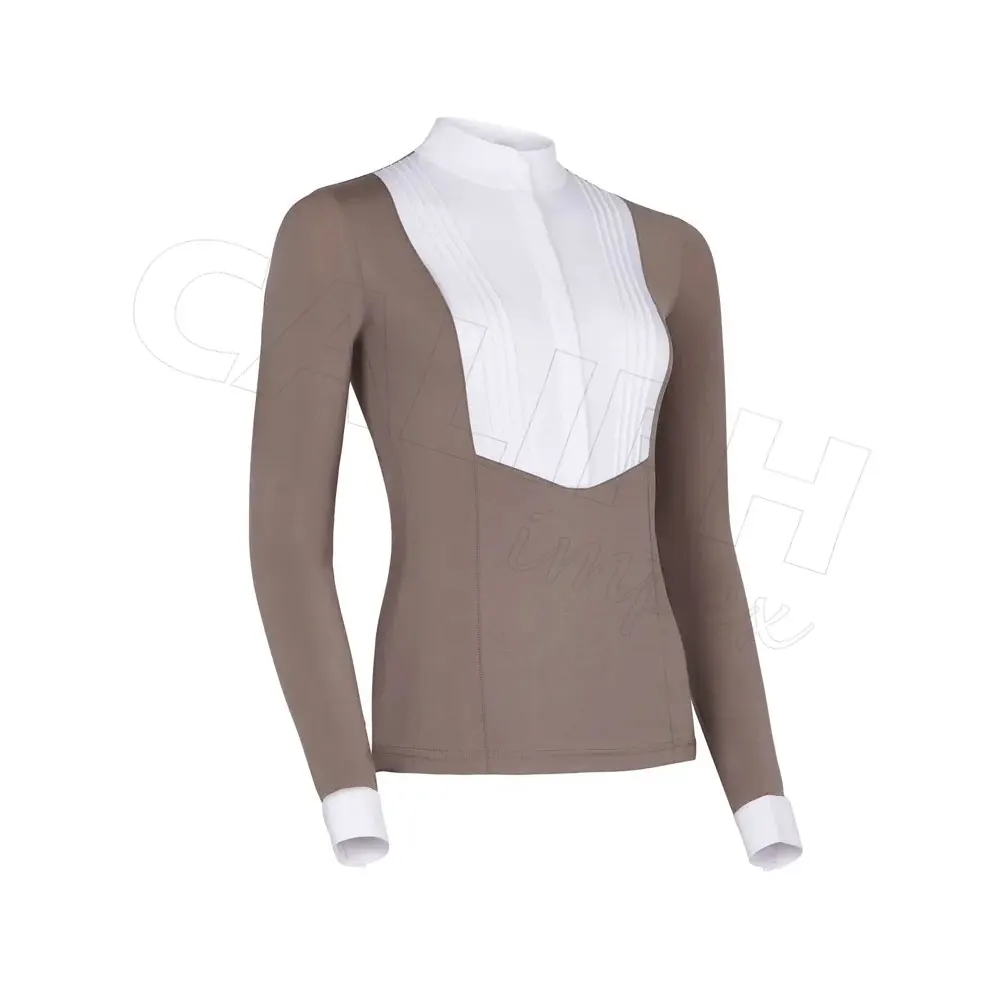 Wholesale price long sleeve kids plain white horse riding shirts sun protection jersey for men