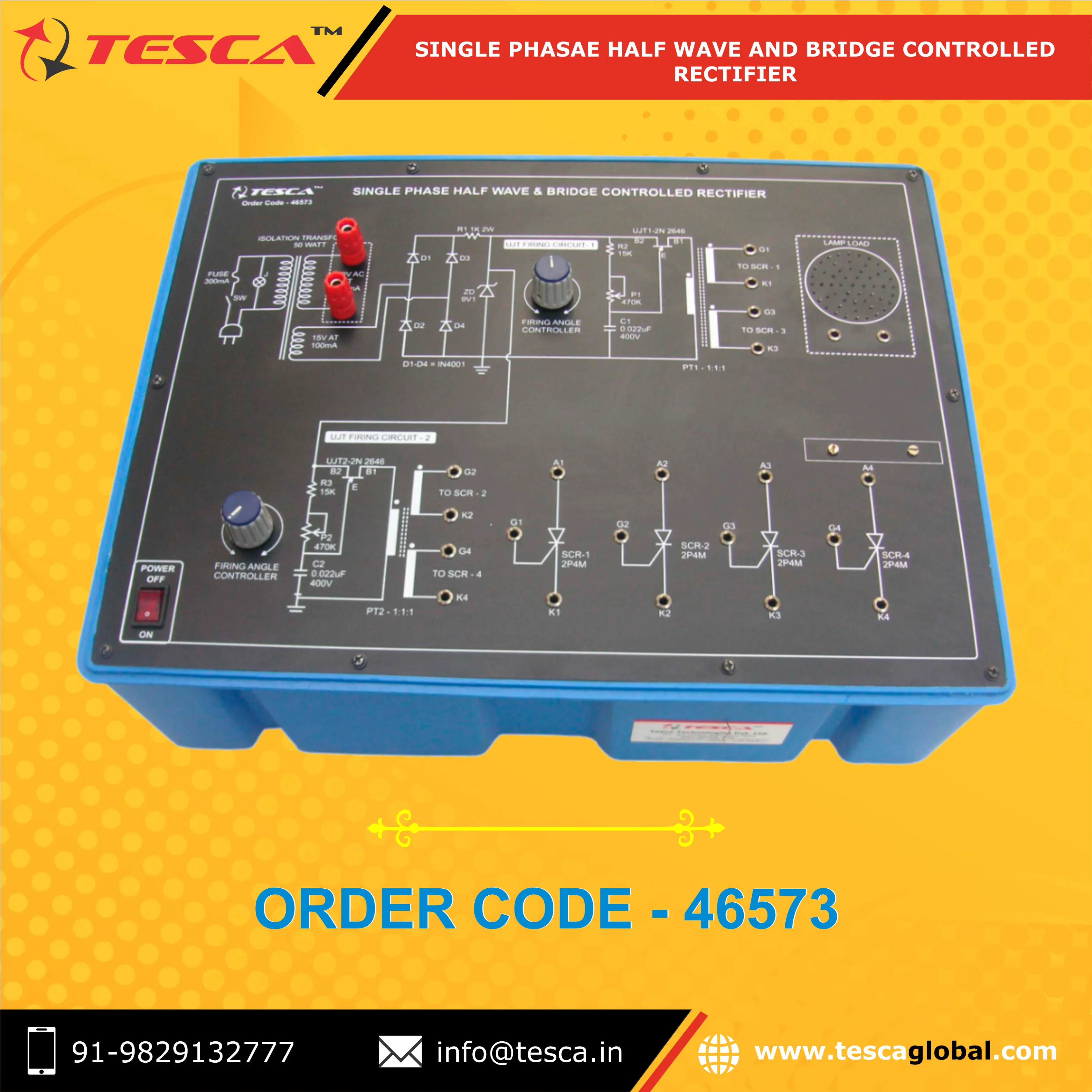 Single Phase HalfWave & Bridge Controlled Rectifier