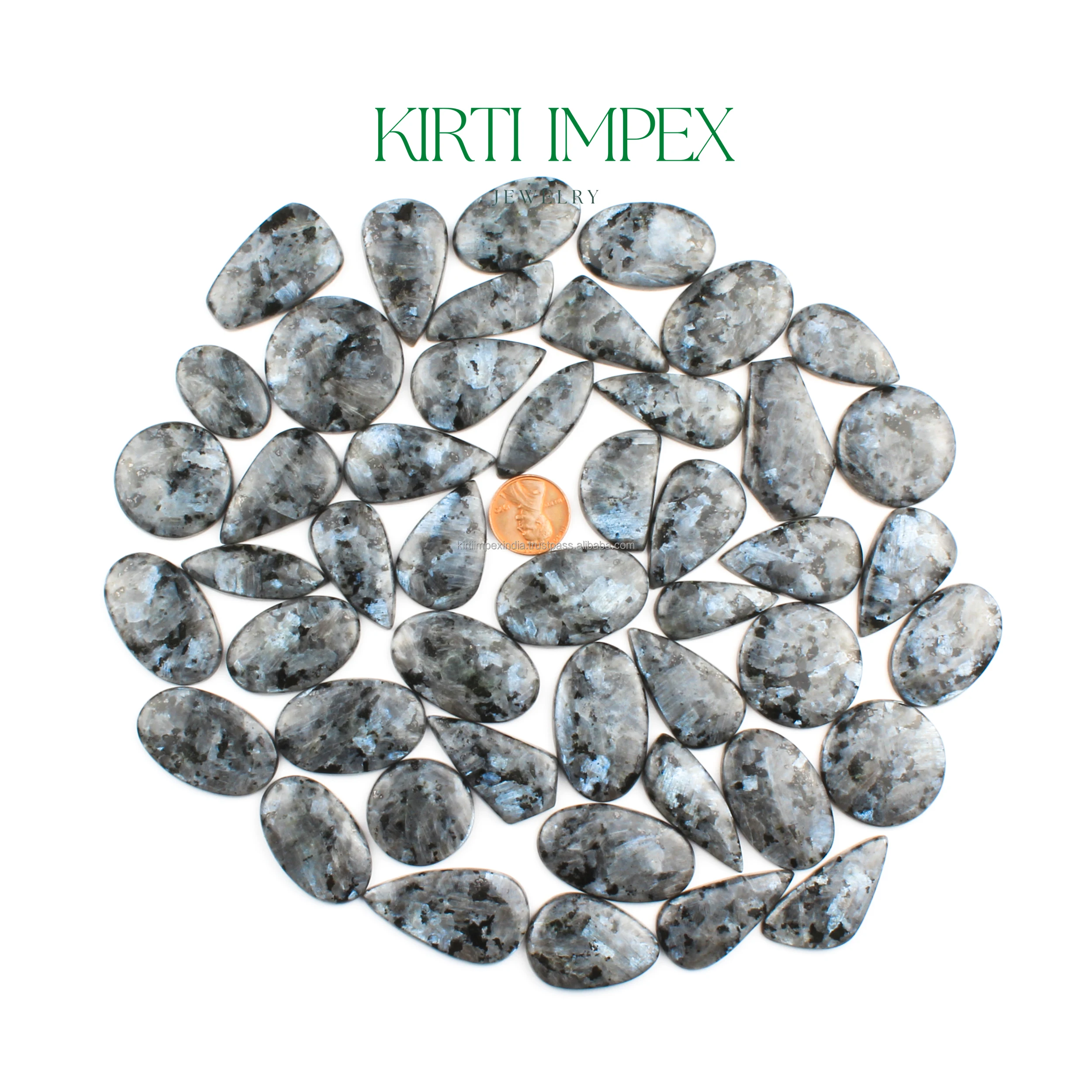 Spectrolite Color Play Fire Loose Cabochons Crystals Oval Pear shape Gray Blue Gemstones