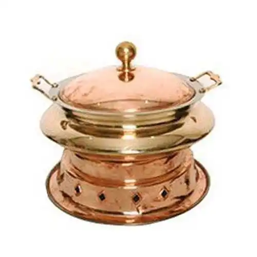 Five Star Hotel Luxury Chafing Dish Metal Copper Hammered Chafing Dish Catering Stainless Steel Hanging Chafing Dish