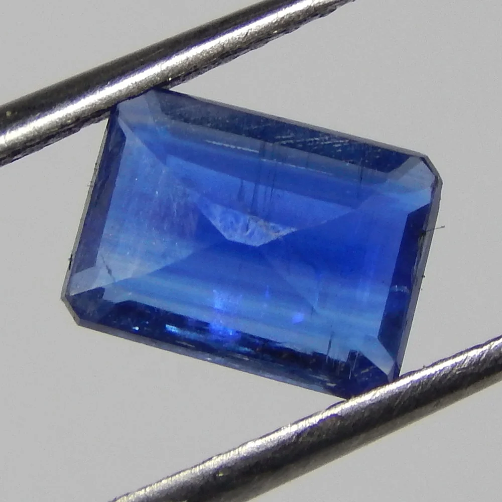 Certified Natural Blue Kyanite Octagon Faceted Gemstone For Jewellery Making