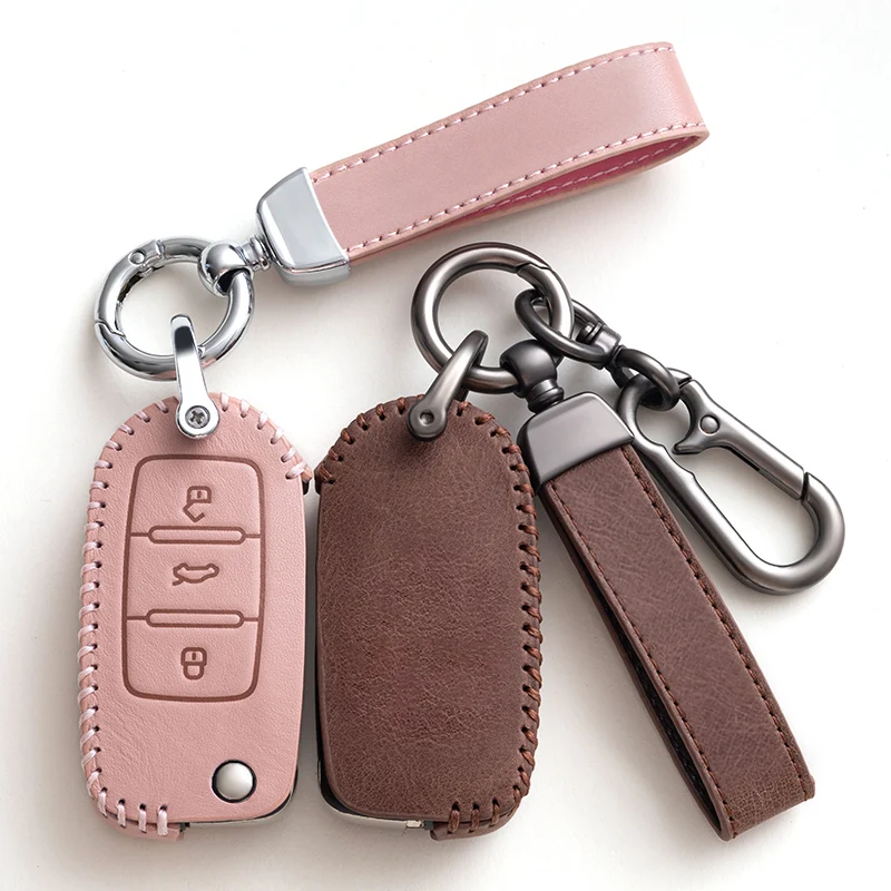 Car Key Cover Caso for VW Golf 8 Mk8 2020 for Skoda Octavia 4 8 A8 MK4 Group 2021 Seat Leon Remote Control Cases Keychain Holder
