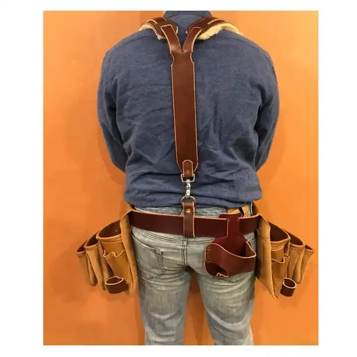 HMB-LB-502 Hot Sale Outdoor Leather Tool Belt with Low price Wholesale New Arrival Top Selling Leather Kits Belts