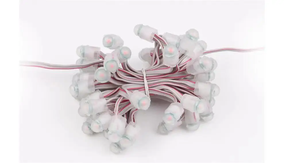 led smd light string 12v 9mm waterproof green pixel light led advertising light