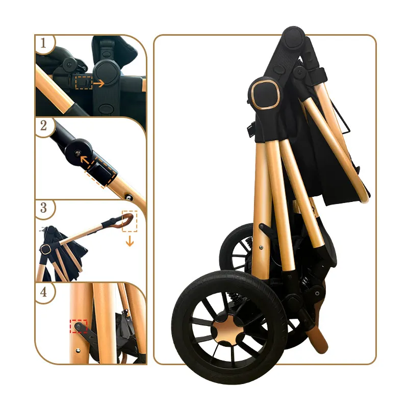 Wholesale Cheap Stroller Baby 2 in 1 Newborn Carriage China Kid Travel 3 In 1 Baby Stroller Coches Para Bebes. Stroller For Baby