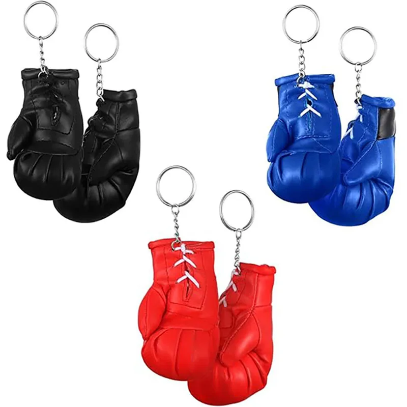 Promotional Custom Boxing Glove Keychain Light Mini Glove Keychain Customized Logo Print Mini Boxing Gloves Keychain
