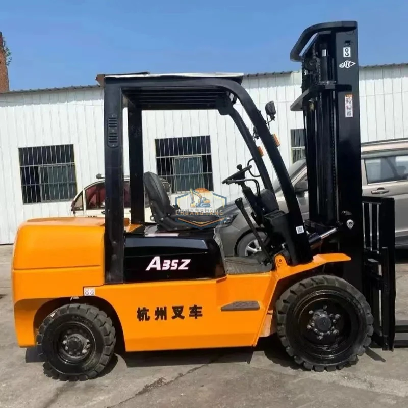 Used Original China Brand Hangzhou A35Z A30 3.5 Ton Diesel Forklift Trucks Used High Quality Low Price for Sale