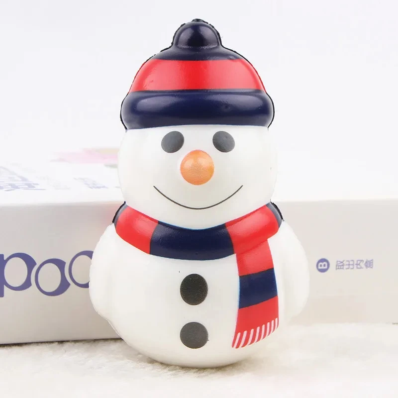 PU Santa Christmas Tree Snowman Squeeze Stress Ball Slow Rising Stress Relief Christmas Themed Squishy Fidget Toy For Kid
