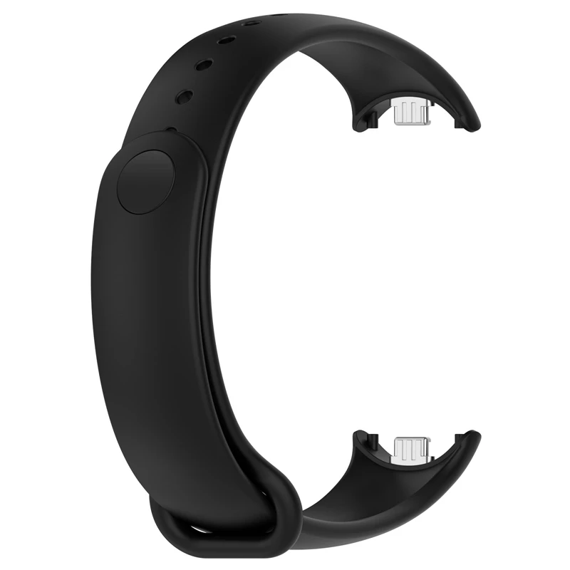 New Arrivals For Xiaomi Mi Band 8 colorful Silicone smart sport Bracelet Wristband Straps with metal connector