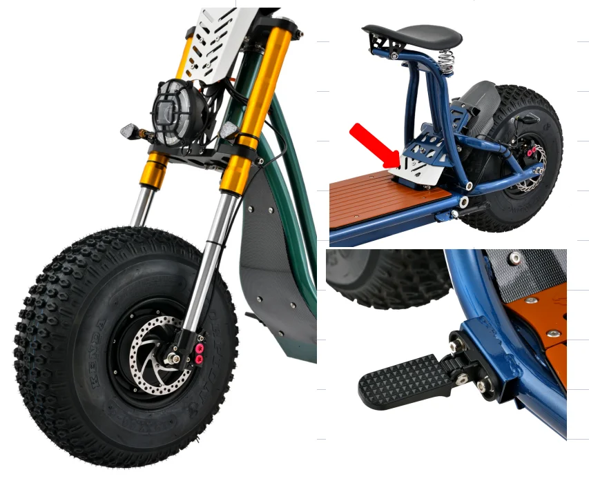 Multi-function Adult 60mph Motorcycle Shock Absorber Unisex Electronic Car CRUISER Electronic Side Mirror 3000w Electric Scooter