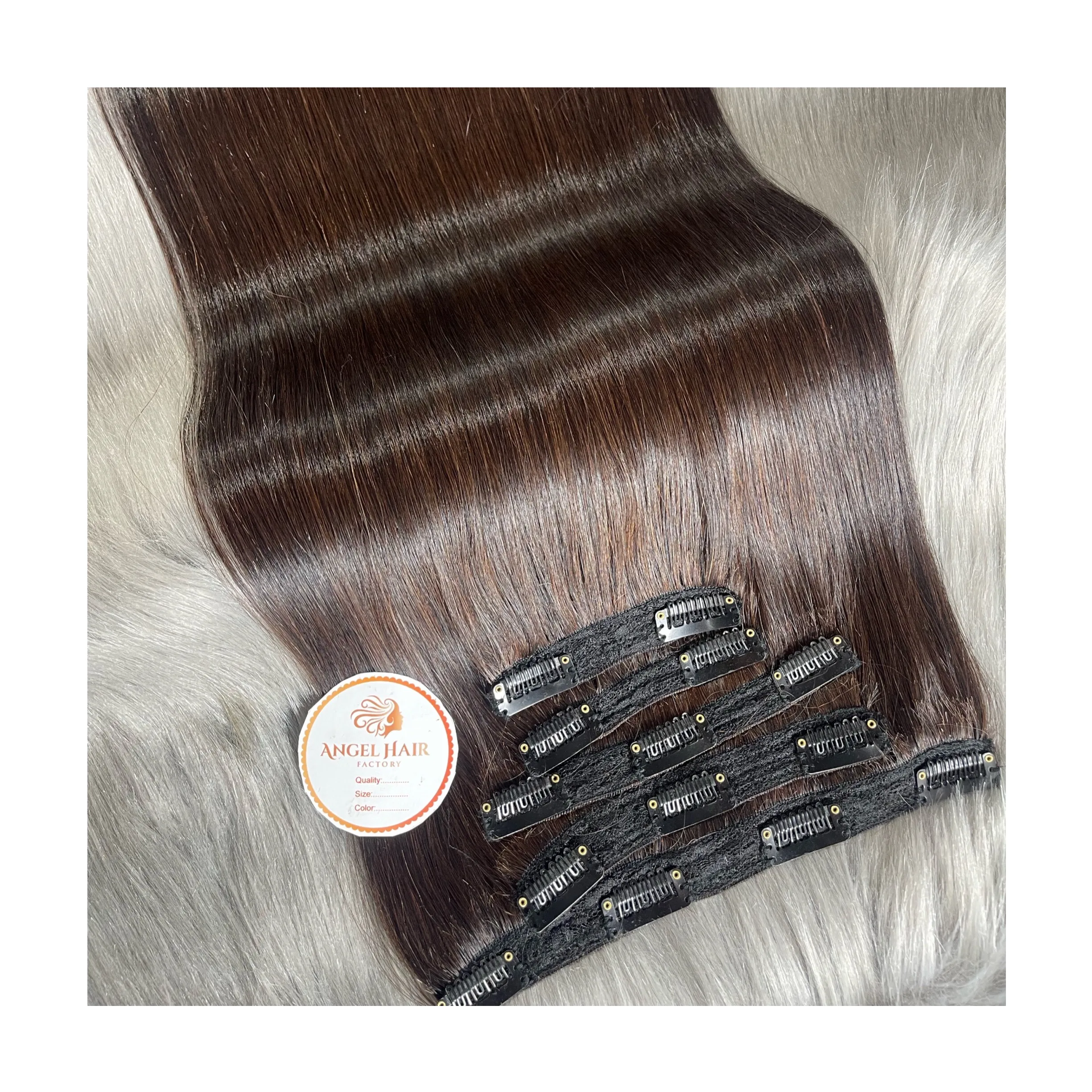 Clip in Clip in Hair extensions 100% Virgin Hair Vietnamese Human Hair Full colors and Length