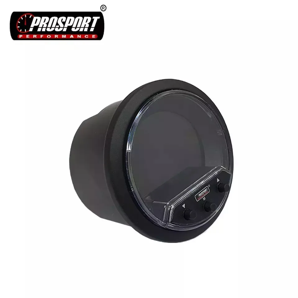 Universal Digital LCD Vehicle Cars 3BAR Set Auto Gauge EVOPK Boost Gauge 52mm Warning function