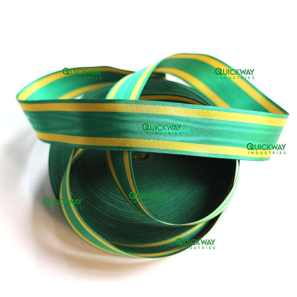 Grosgrain medal ribbon high quality customized hot selling stripe material best price moire ribbon ceremonial medal ribbons