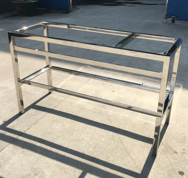 hotel 42inch polished chrome 304 stainless steel Contemporary Vanity European washstand only easy to assemble with Allen key