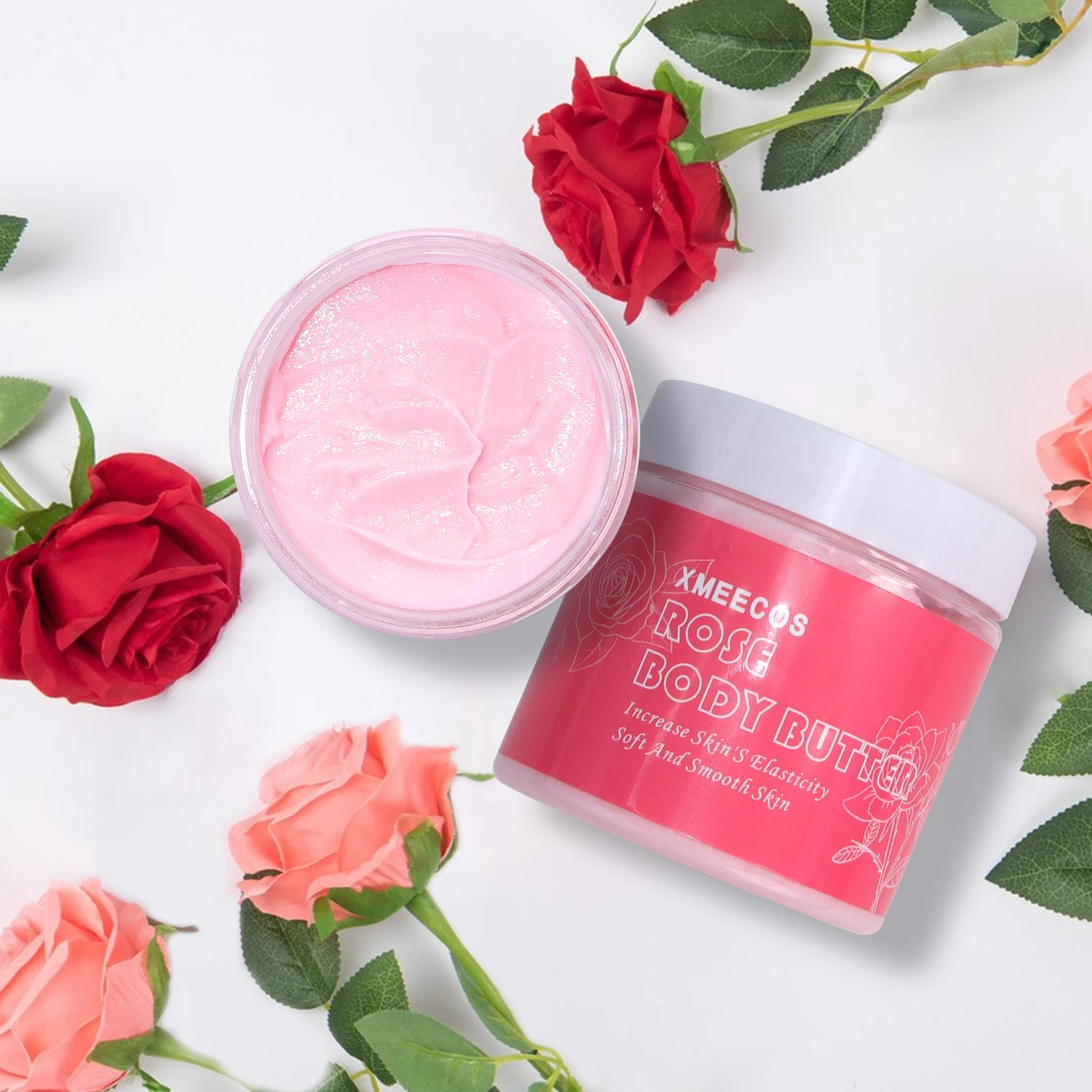 High Quality Natural Whipped Shea Body Butter Organic Vegan Whitening Body Cream Rose Body Butter