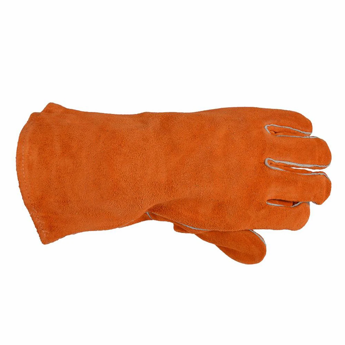 High Quality Double-layer Red Hand Safety Protection Real Leather Welding Glovesleather welding gloves