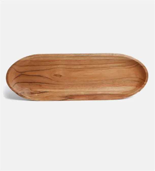Modern Wood Serving Leaf Platter For Serving Salad Desert Fruits Food Chips And Dip Platter For Home Restaurants Hotels Bar 2024
