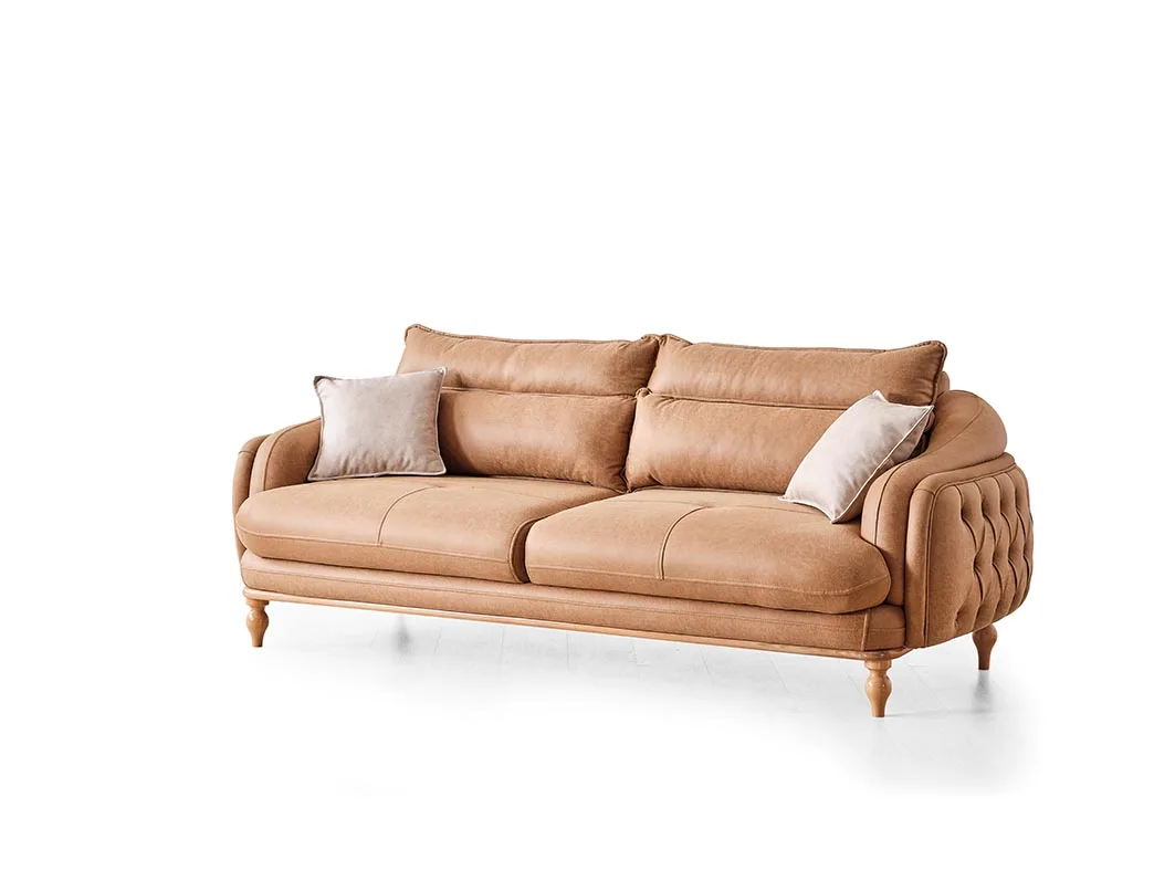 Wholesale  Idol Sofaset Modern High Quality Convertible Extensible Chesterfield Design Luxury Velvet Sofa  Tufted Style